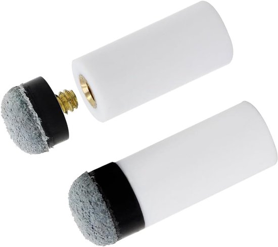 Dailygoods - 10 verpakkingen biljartkeupunten, reserveschroeven met biljartkeu-naalden, 12 mm, grijs, accessoireset voor snooker-keus van Dailygoods — afbeelding 3