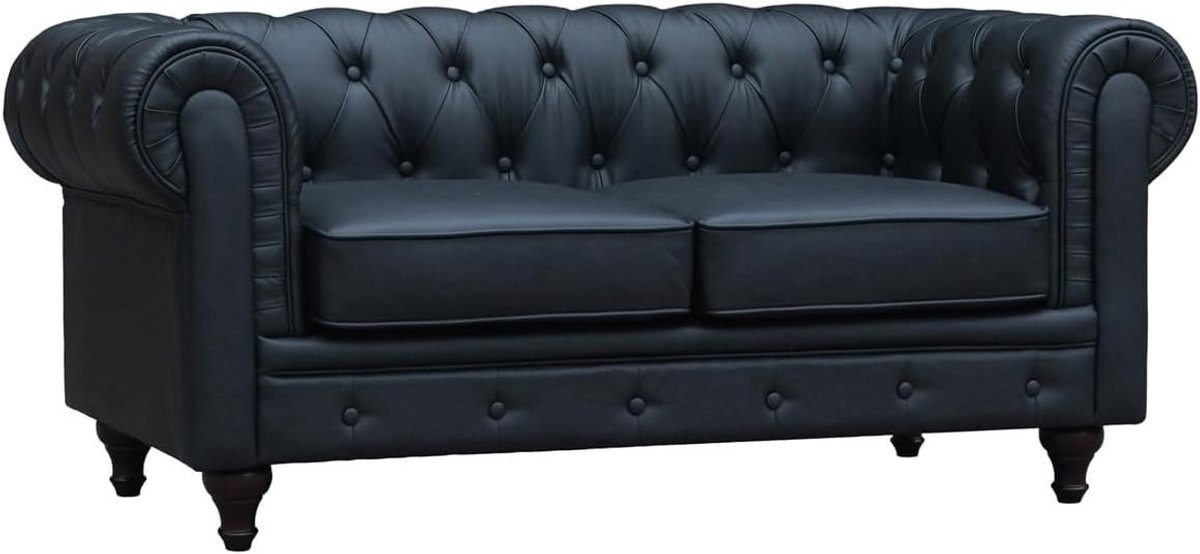 Chesterfield bank 'Aliza' - 157 cm breed x 82 cm hoog x 70 cm diep - Industrohome