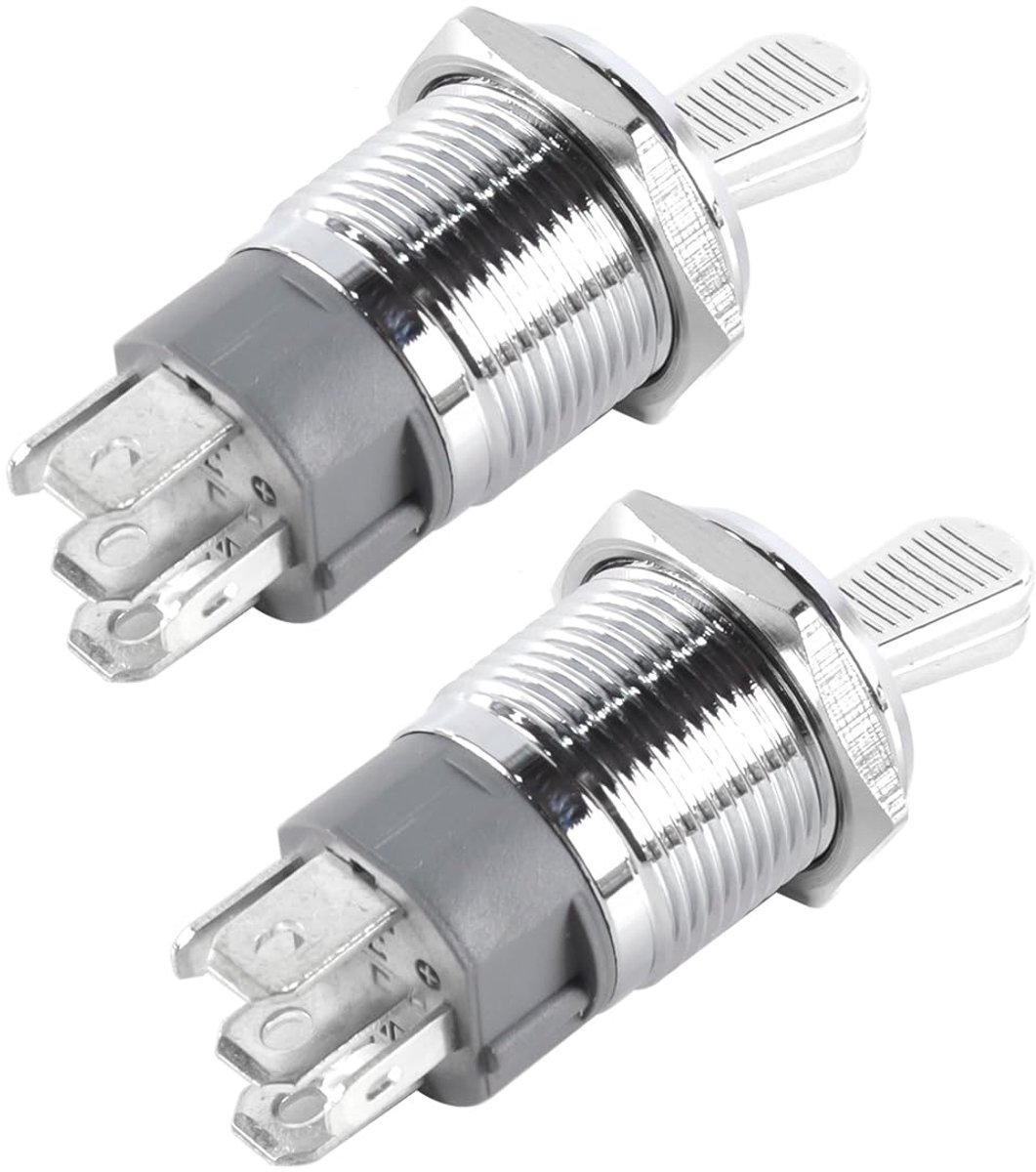 Toggle Switch 16mm - Ronde Rocker Switch - IP67 Waterdicht - Geschikt voor Auto en Marine - ShopVlot