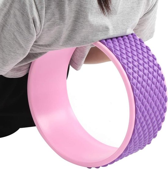 Dailygoods- Yoga Wheel Pijnverlichting - Flexibiliteit Verhogen - Pilates Roller - Rugpijn Massage - Eco Materialen - Sterk en Gripvast - Yogawiel van Dailygoods — afbeelding 3