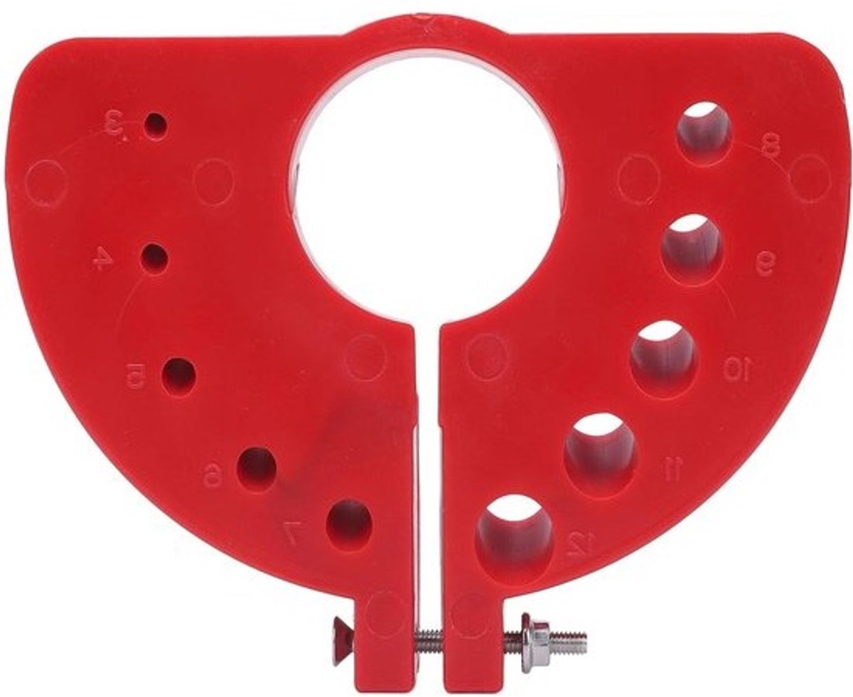 Boorslijper - Slijpmachinebits - Boren scherp houden - ABS-kunststofconstructie - 3-12 mm - Rood