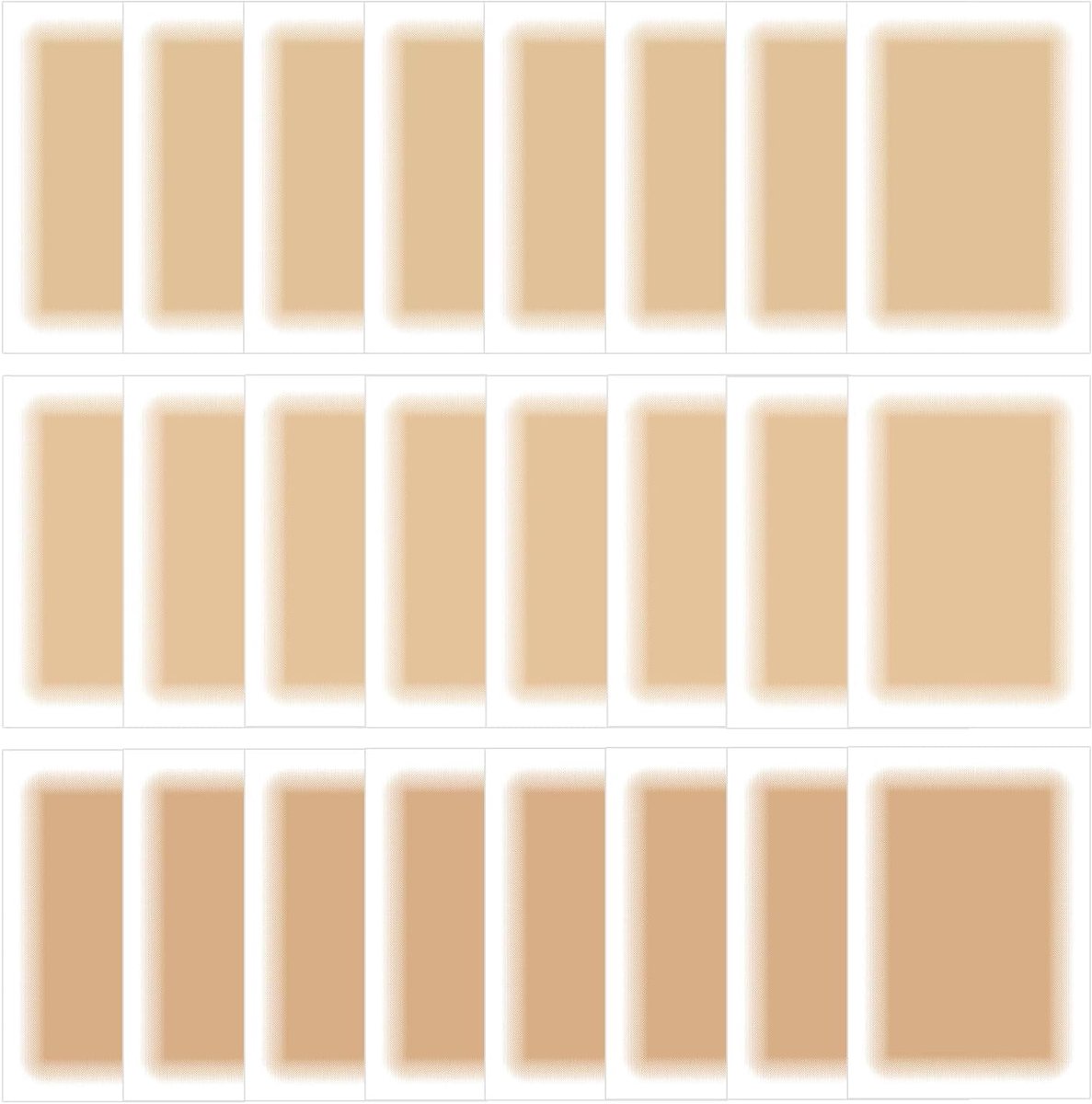 SnelShoppen - 24 Waterdichte Tatoeagestickers, beige Afdekstickers voor Littekenbedekking, Onzichtbare Huidafdekking, 120 x 76 mm voor Feest e