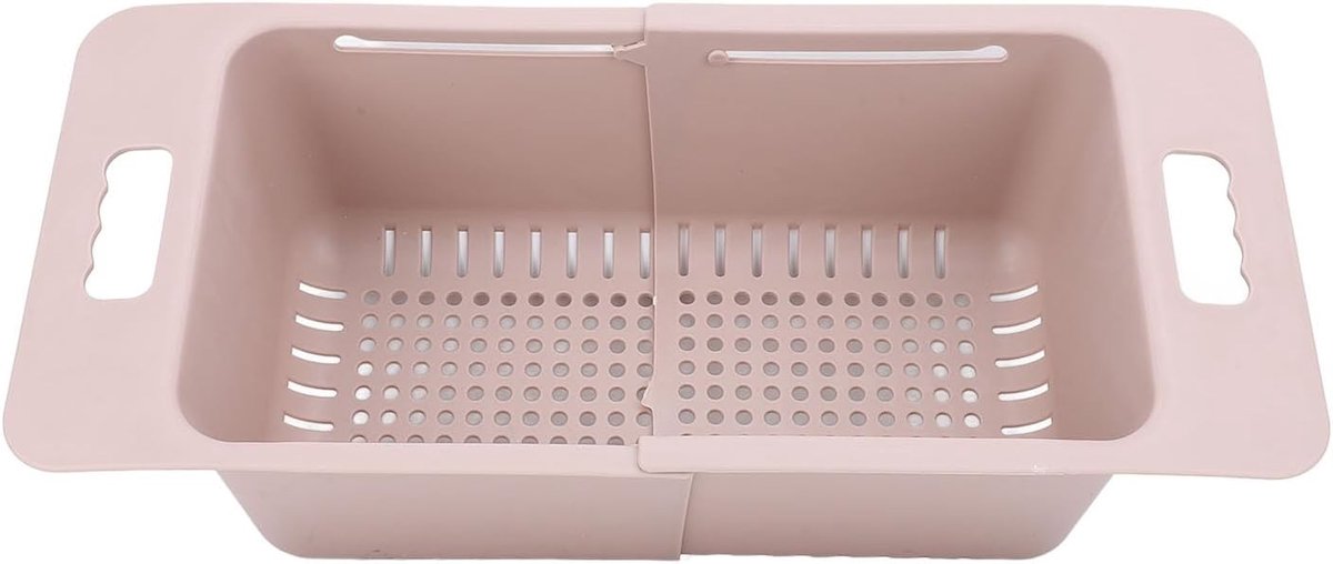 Verstelbare Organiser voor Vrieskist, Vriesmanden en Vriesboxen, Ideaal voor Keuken en Opslag, 15-25kg, 40-52 cm Lang, Uitbreidbaar, Grijs, PP Materiaal, Met Afvoer