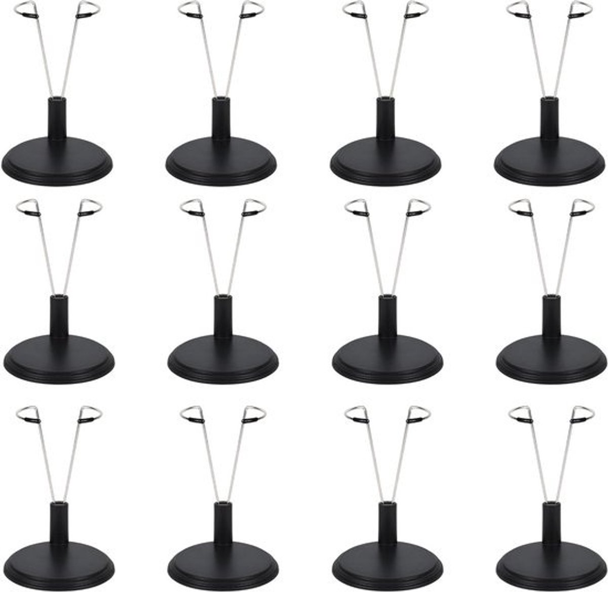 Verstelbare poppenstandaard - 12 stuks, figurenhouder voor 4-8" poppen, displaysteun voor thuis en kantoor