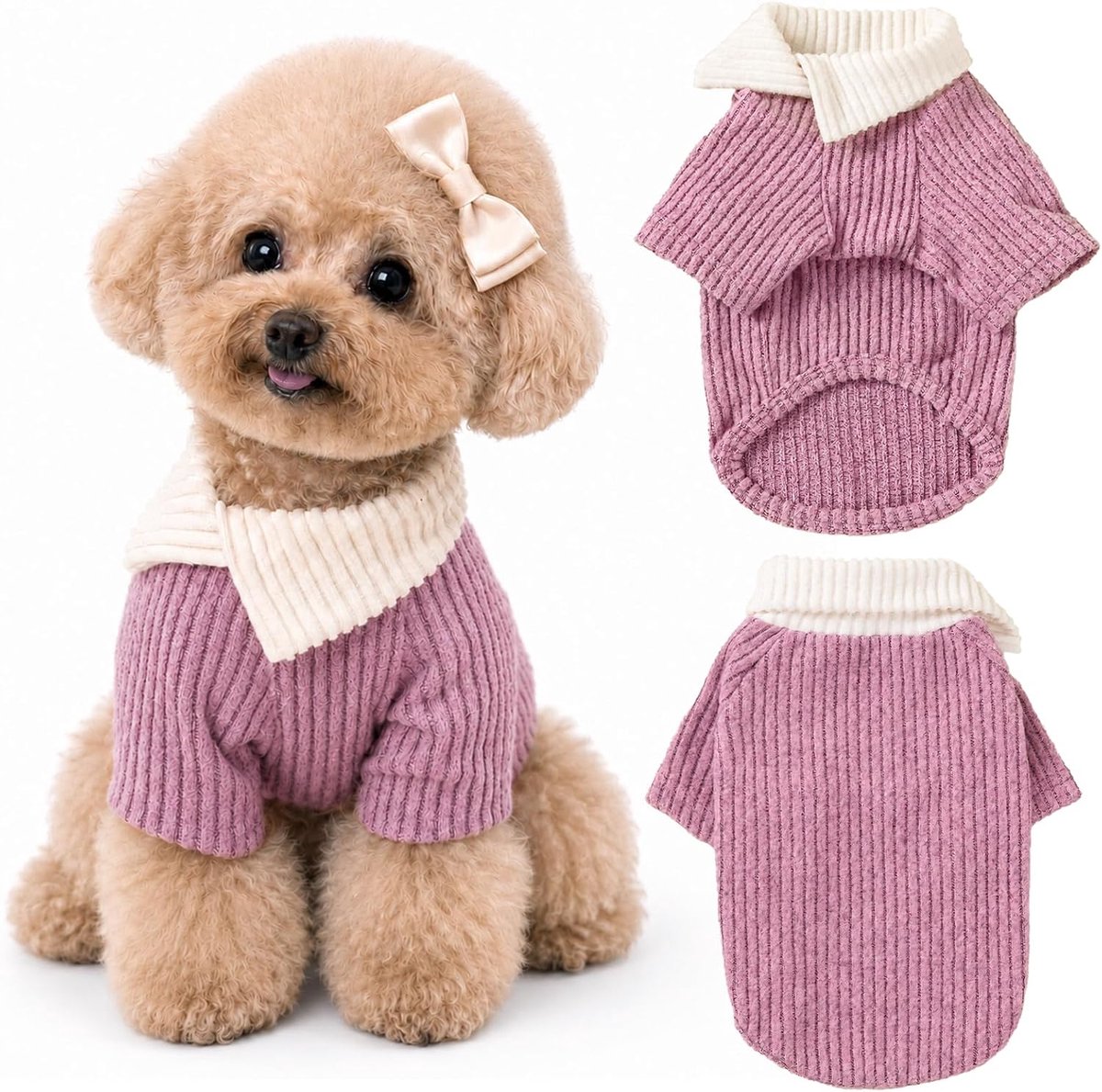Hondentrui voor kleine en middelgrote honden (roze, S (1,5-3,5 kg))