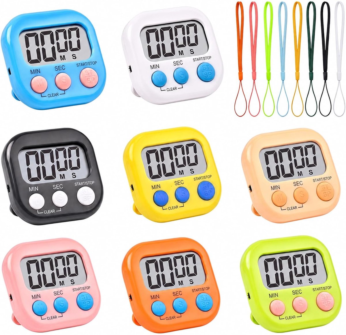 Digitaal, magnetisch, eierwekker, digitaal, keukentimer, magnetisch