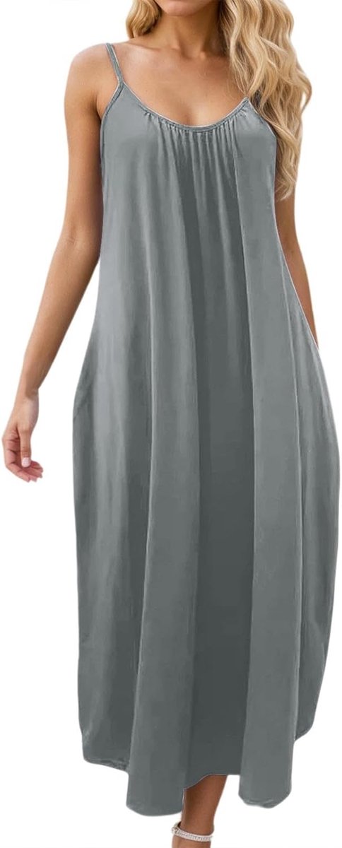 Damesjurk, grote maat, Boheems, ceremonie, cocktail, avond, bloemen, herfst, maxi, elegant, V-hals, comfortabel, casual, A169