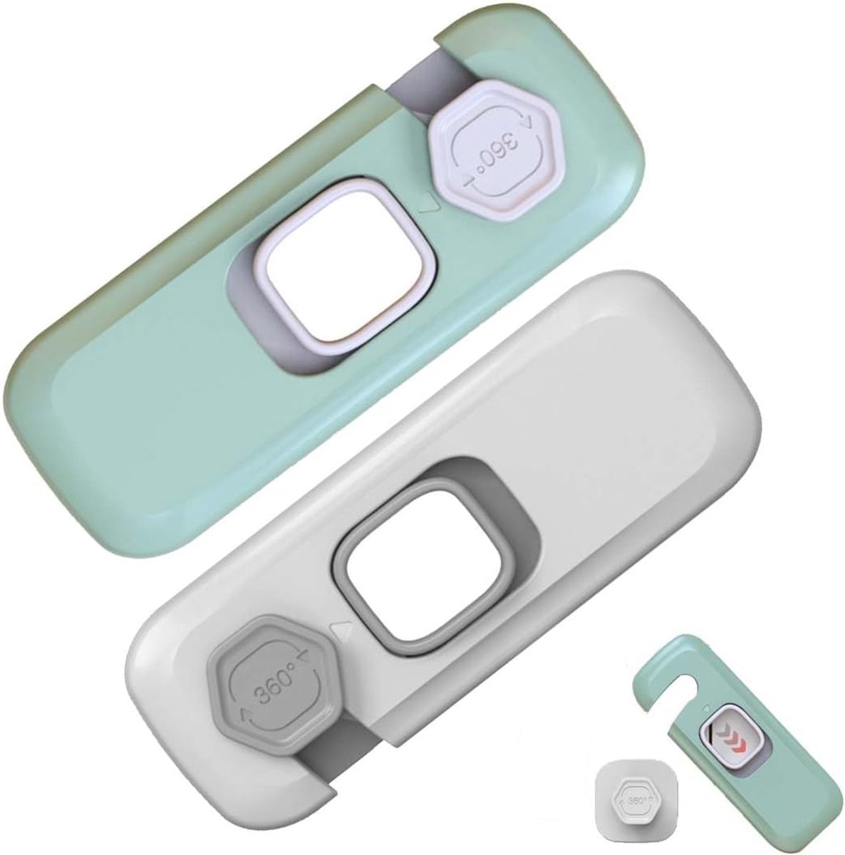 2 stuks ladeslot voor kinderen koelkast kinderen sluiten laden kinderen met stickers kinderen veiligheidssloten voor - ShopVlot