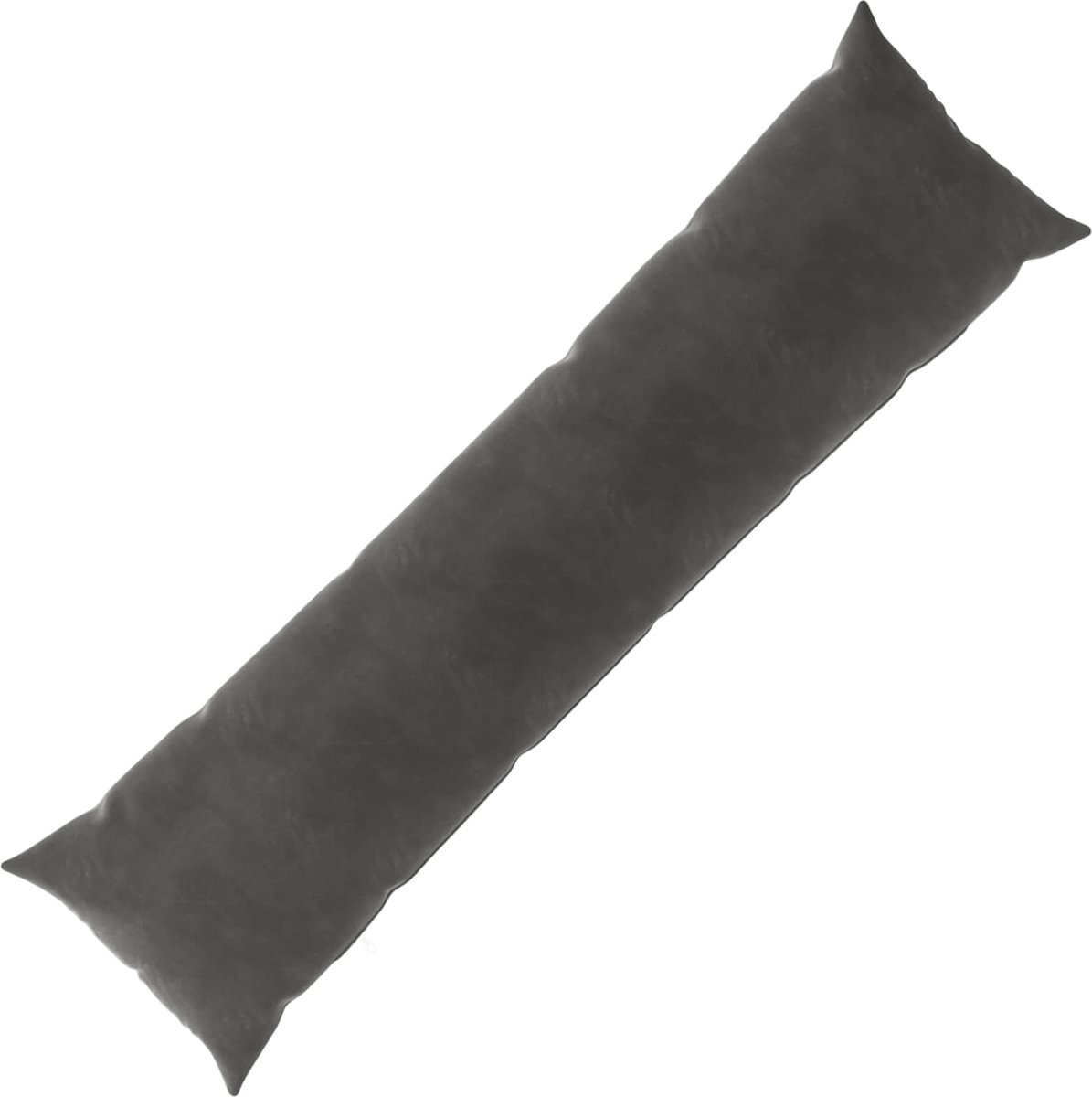 vidaXL Dekenkussen - HEERLEN - Donkergrijs - 40 - x - 145 - cm - fluweel