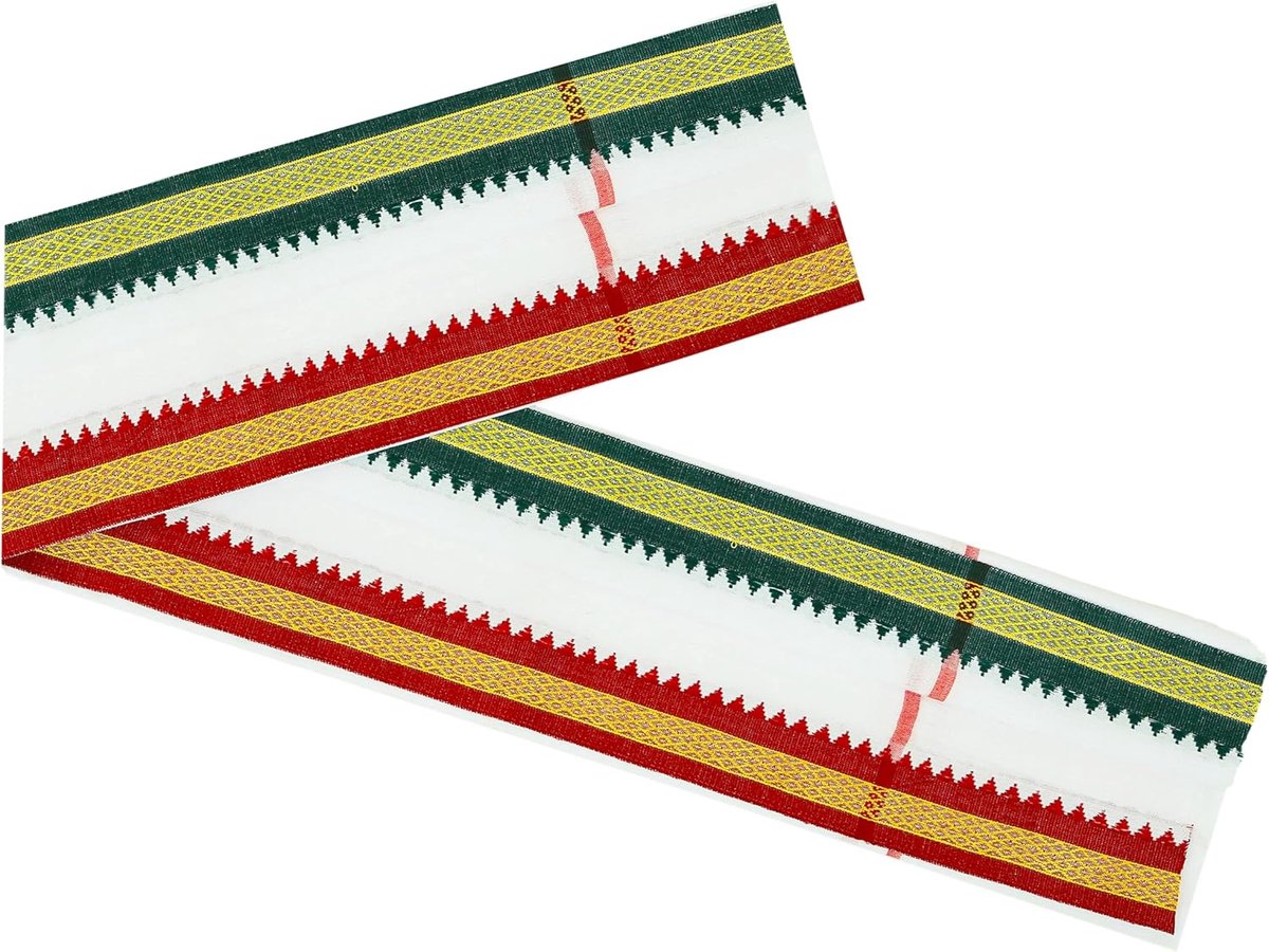 Cotton for Pooja Angvastram/Gamcha/Shawl/Melmundu/Uthareeyam/for Men Used During Indian Traditional Diwali Festival - ShopVlot