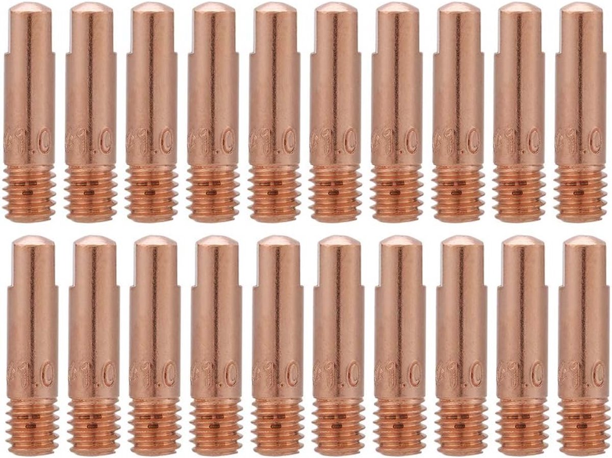 20pcs Copper Contact Point, Mig Mag Welding Machine, Welding Nozzles, Power Nozzles, Contact Tubes, Welding Burners - ShopVlot