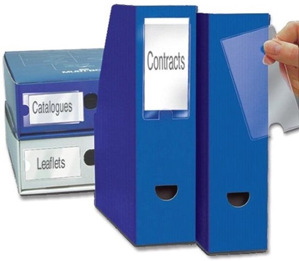 Zelfklevende houders voor etiketten van 75 x 150 mm - 3 stuks