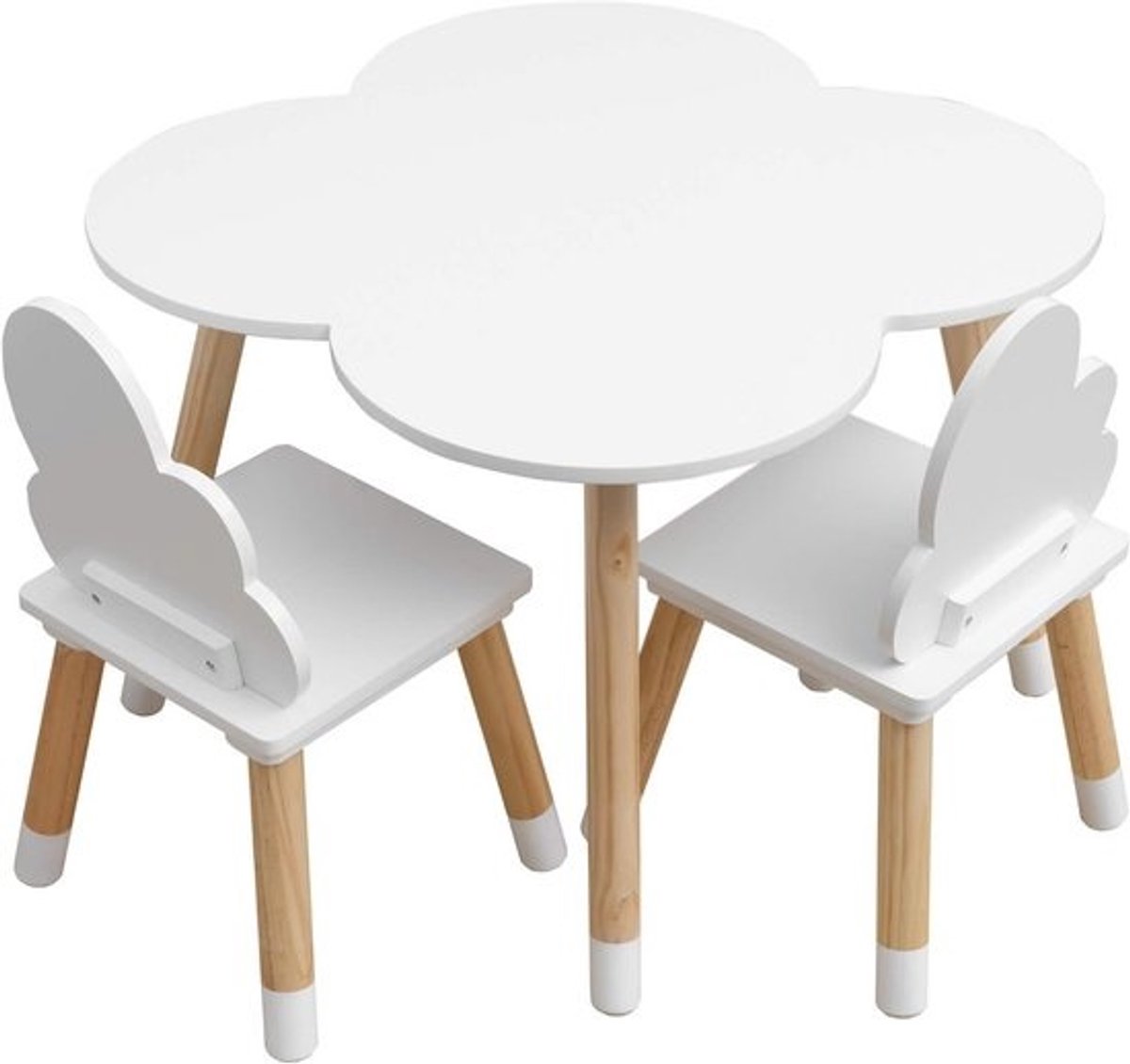 Set voor kinderen - tafel en stoelen - Scandinavische stijl - Kindvriendelijke meubels - voor de kinderkamer