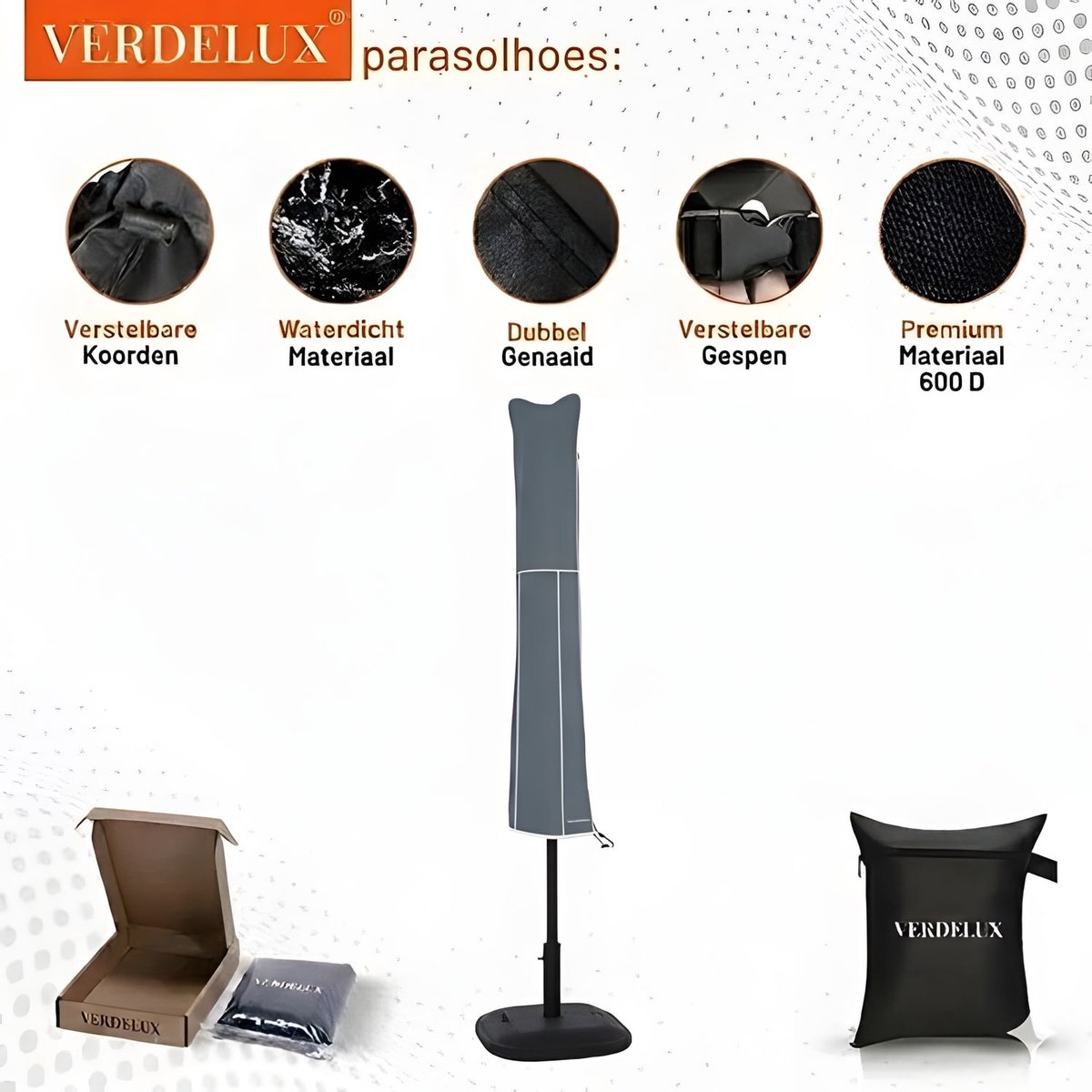 Parasolhoes Verdelux 300 cm Antraciet