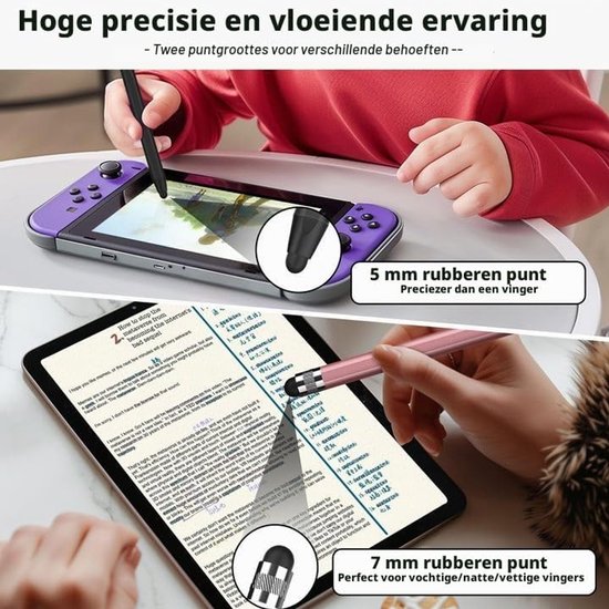 2-in-1 Magnetische Tabletpen met Grote en Kleine Siliconen Punten — afbeelding 4
