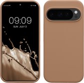 kwmobile telefoonhoesje geschikt voor Google Pixel 10 / Pixel 10 Pro - Hoesje met siliconen coating - Smartphone case in cappuccino