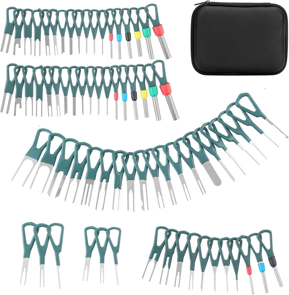 76 STKS Terminal Remover Tool Set Auto Terminal Removal Tool Tool Tool Perminal Removal Tool Auto Unlock Tool P