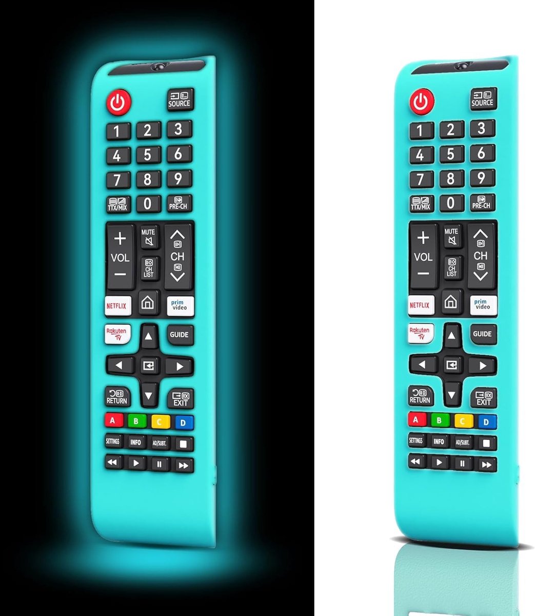 Remote Cover voor Samsung TV Glow in The Dark bn59 afstandsbediening - beschermhoes voor Samsung Smart TV - 【2 verpakkingen】