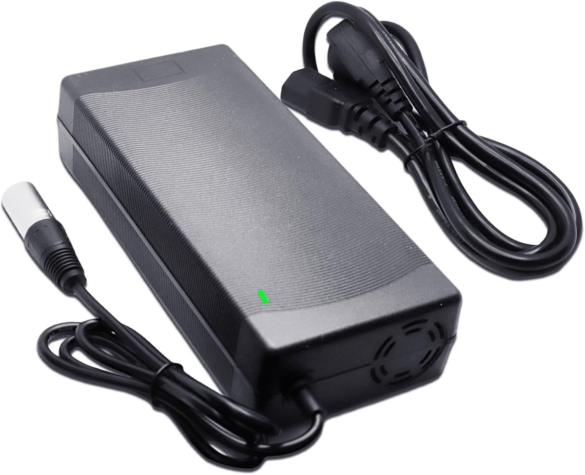 84V 3A 3-pins XLR stekker voor 72V lithium acculader 20S 12Ah 20Ah 30Ah Li e-bikes, scooters en elektrische fietsen 84V 3A max
