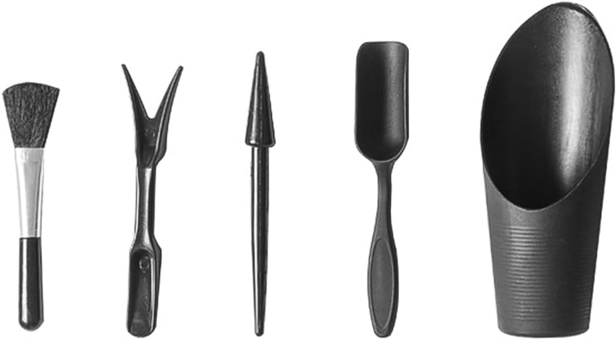 SnelShoppen - 5-delige Succulent Plant Tool Set - Ergonomische Tuingereedschap voor Binnen en Buiten - Inclusief Schoonmaakborstel - Perfect voor Verp