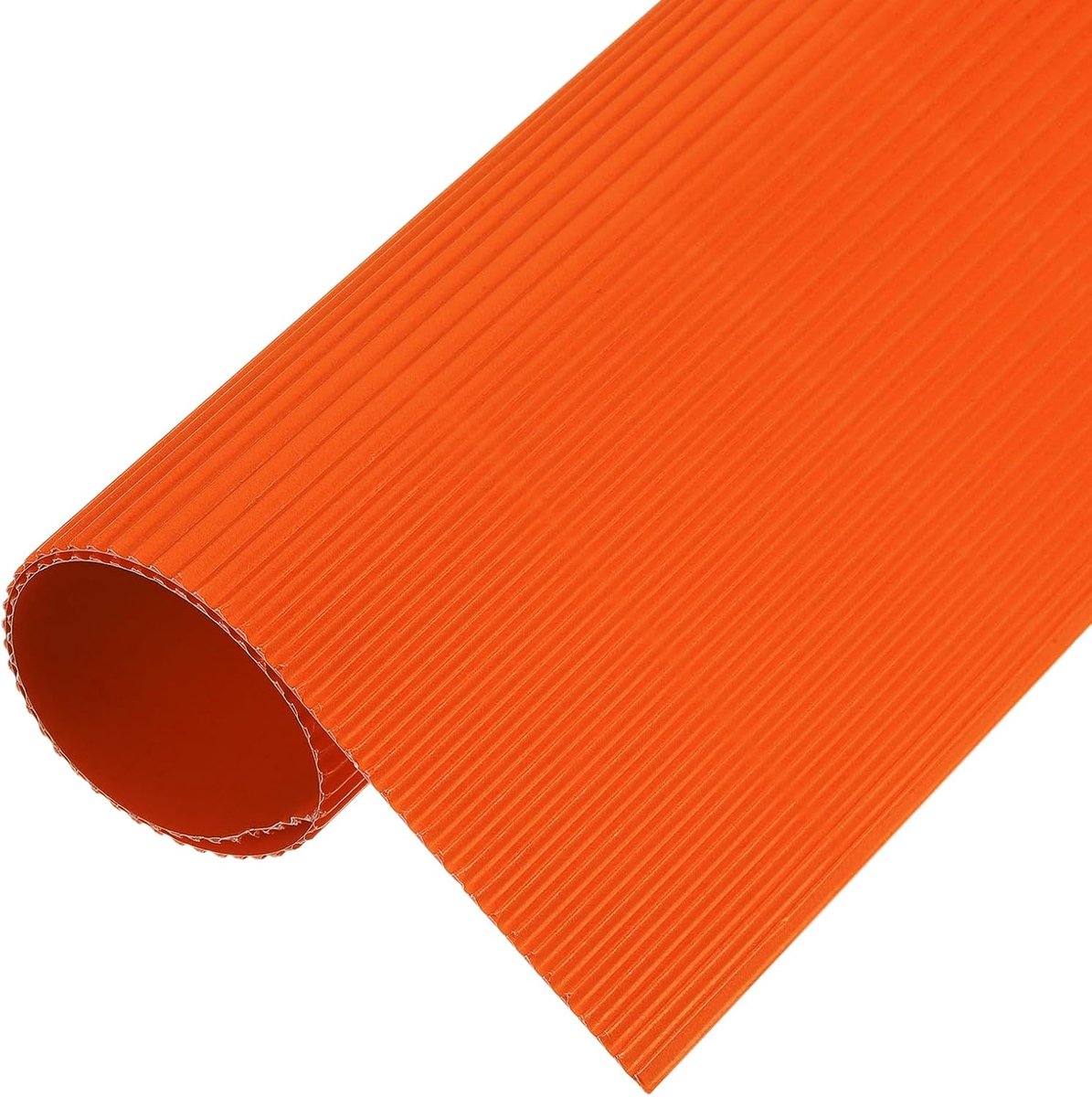 Golfkarton vellen, 5 stuks, 35 cm x 25 cm x 1,2 mm, karton in oranje/rood, voor knutselwerk