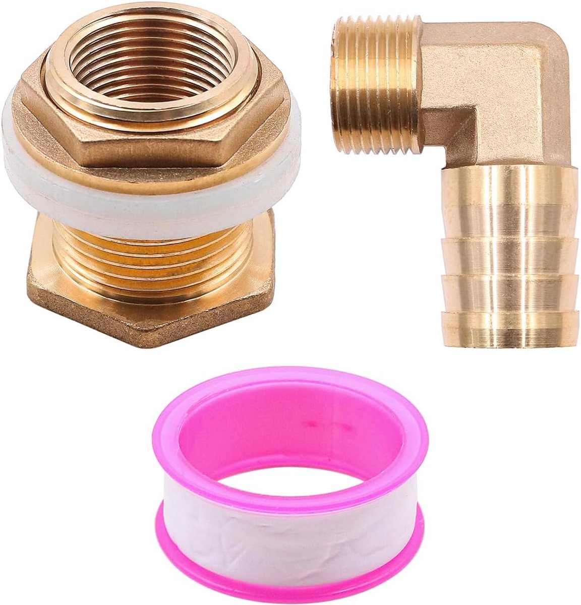 Dailygoods- Waterpijpfitting Messing 3/4 Inch Binnendraad - 1 Inch Buitendraad - Slangmondstuk 25 mm - Waterreservoirs - Irrigatiesystemen - Roest- en