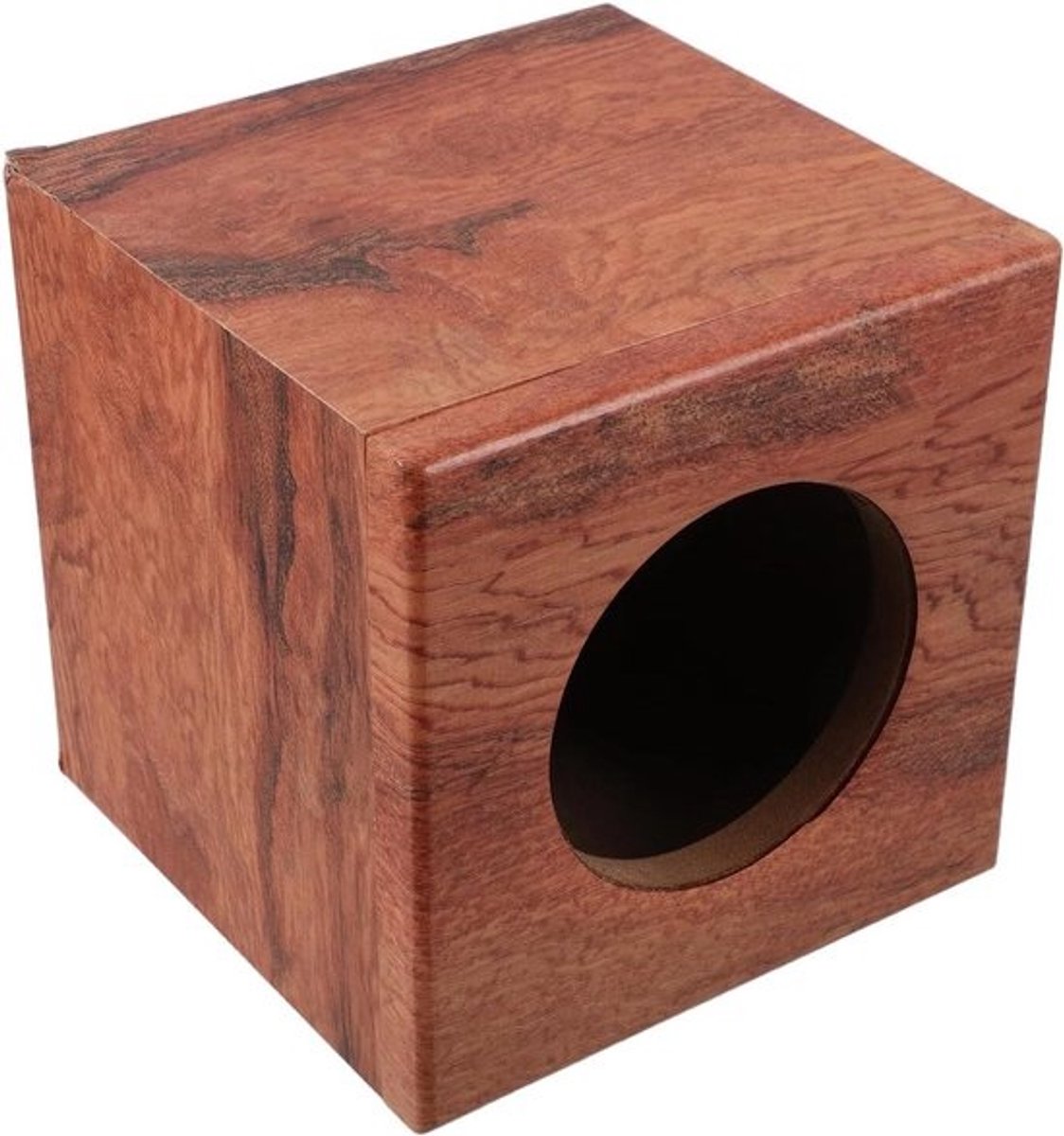 Houten Auto Behuizing - Audio Kast - Verbeter Geluid - Schokbestendig Ontwerp - 16.8 cm - Khaki