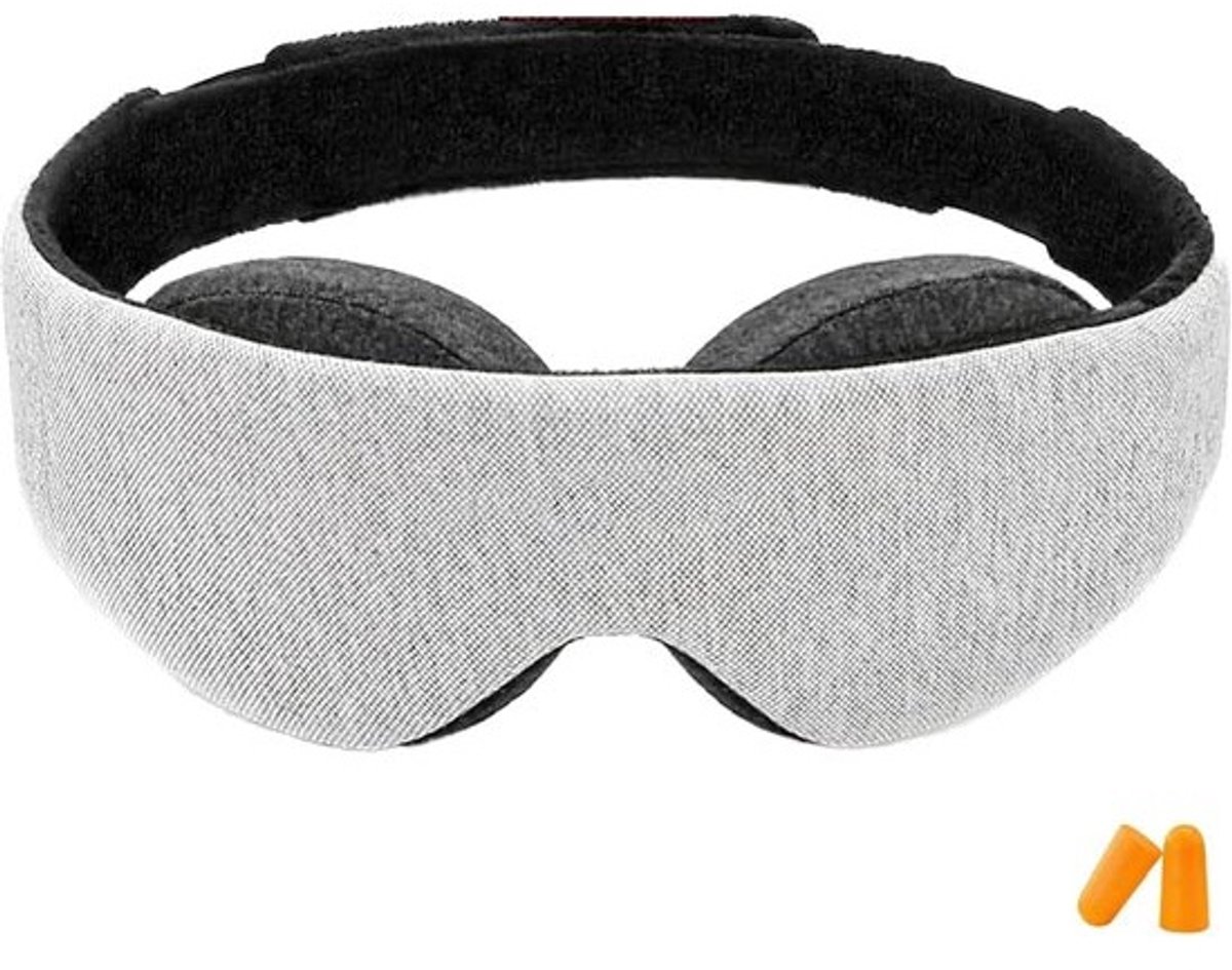 Slaapmasker - Oogmasker Blinddoek - Ontspannen Slapen - Zero Druk Ontwerp - Verstelbaar - Zwart