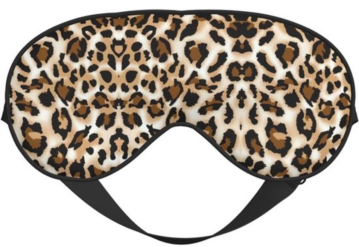 Slaapmasker Luipaard - Oogmasker Nacht - Reizen en Ontspannen - Volledige Lichtblokkering - 20 cm x 10 cm - Luipaardprint