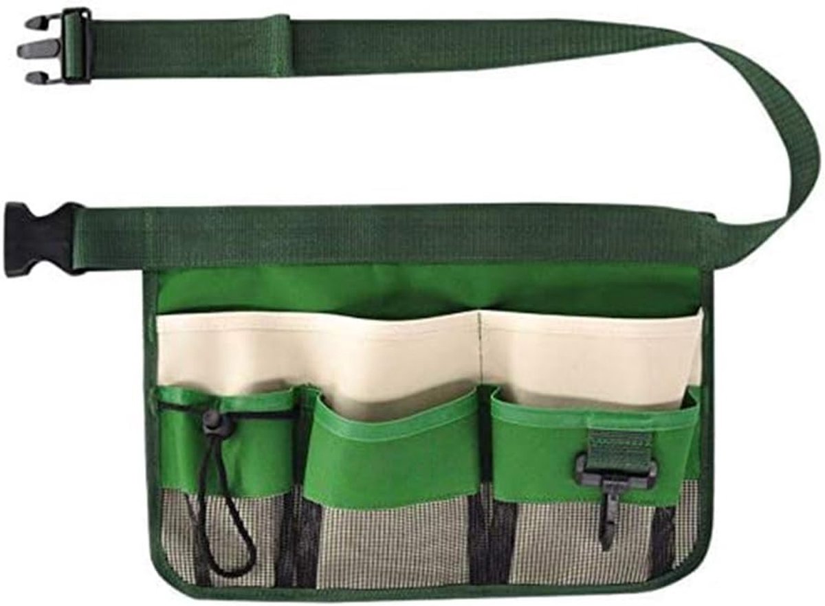 Dailygoods- Tuingereedschapsgordel - Ademend/Verstelbaar - Waterdicht - 7 Pockets - Grote Capaciteit - Geschikt voor Tuinieren - Tuiniergordel
