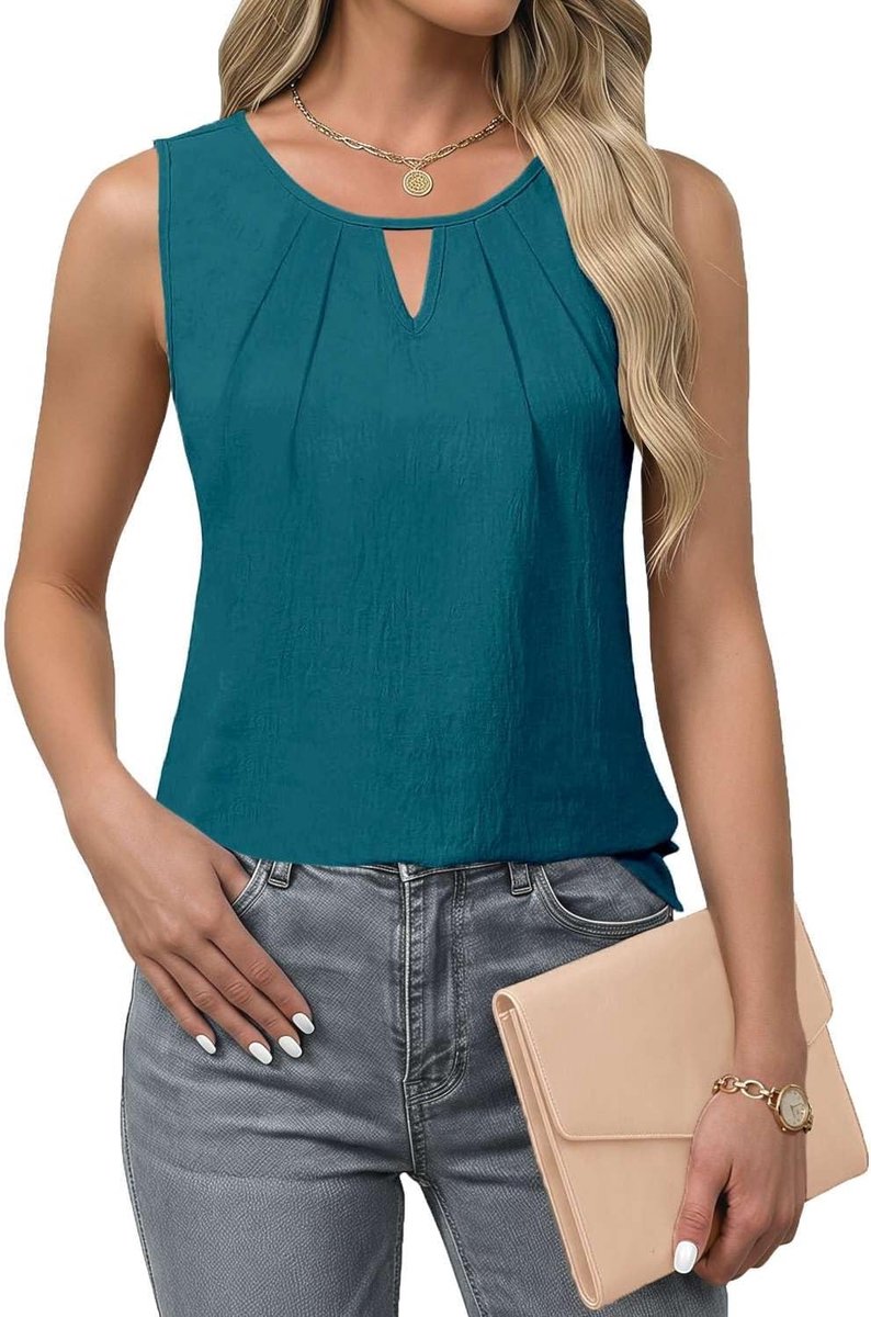 Damesblouse met korte mouwen, elegante hemdblouse, zomer, bovenstuk, ruches, opstaande kraag, werk, tuniek, hemd, tops, volant-mouwen, shirts