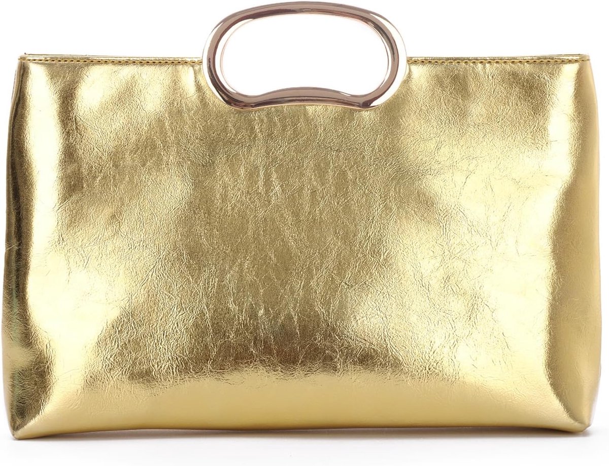 Clutch dames - imitatieleer - stijlvolle avondhandtas - perfect voor feest - ShopVlot