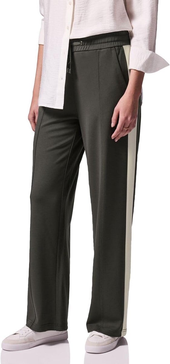One Studio dames Broek met contrasterende strepen F378699