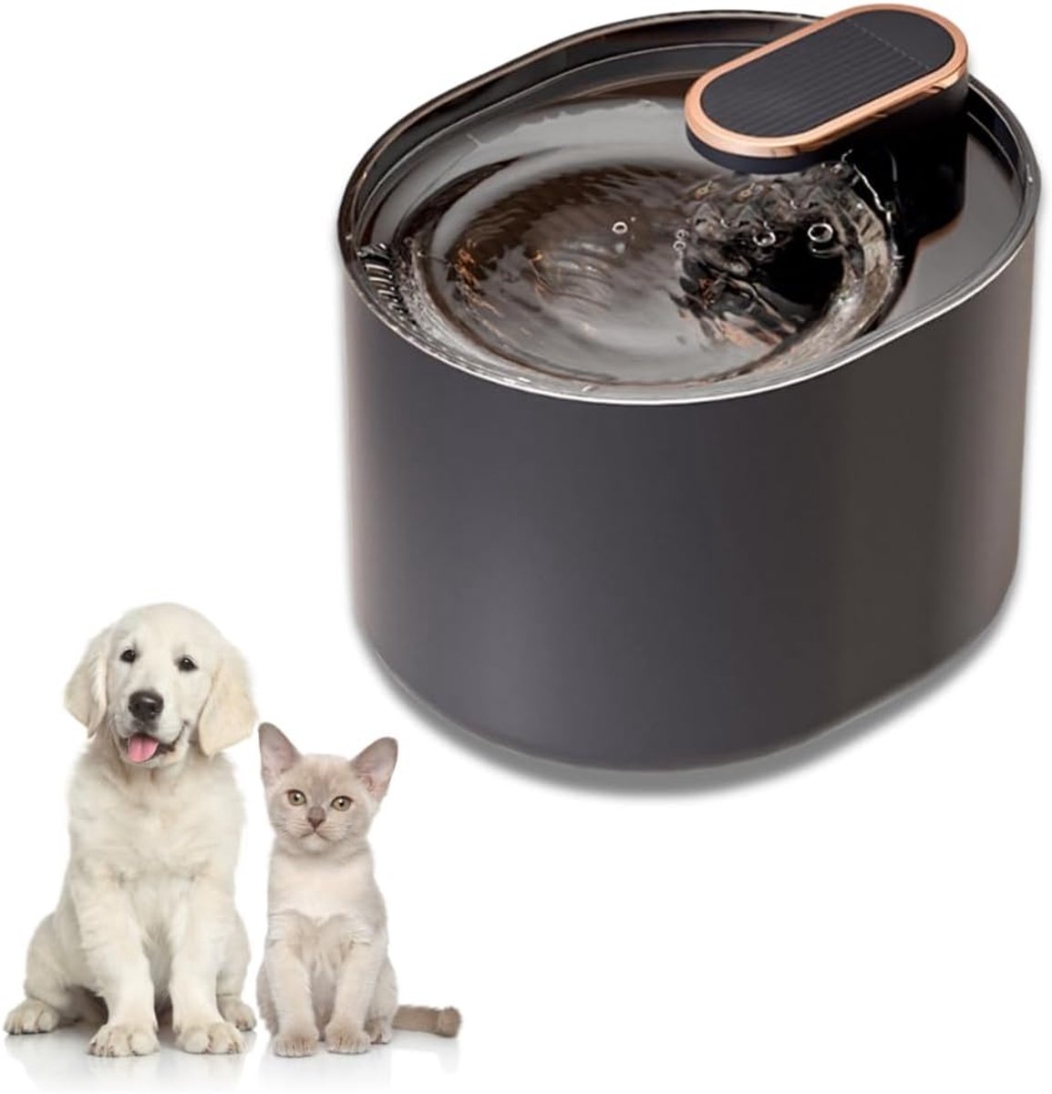 Automatische waterdispenser voor honden en katten - Stille fontein met filter inbegrepen - Gelijkmatige waterstroom - 3L
