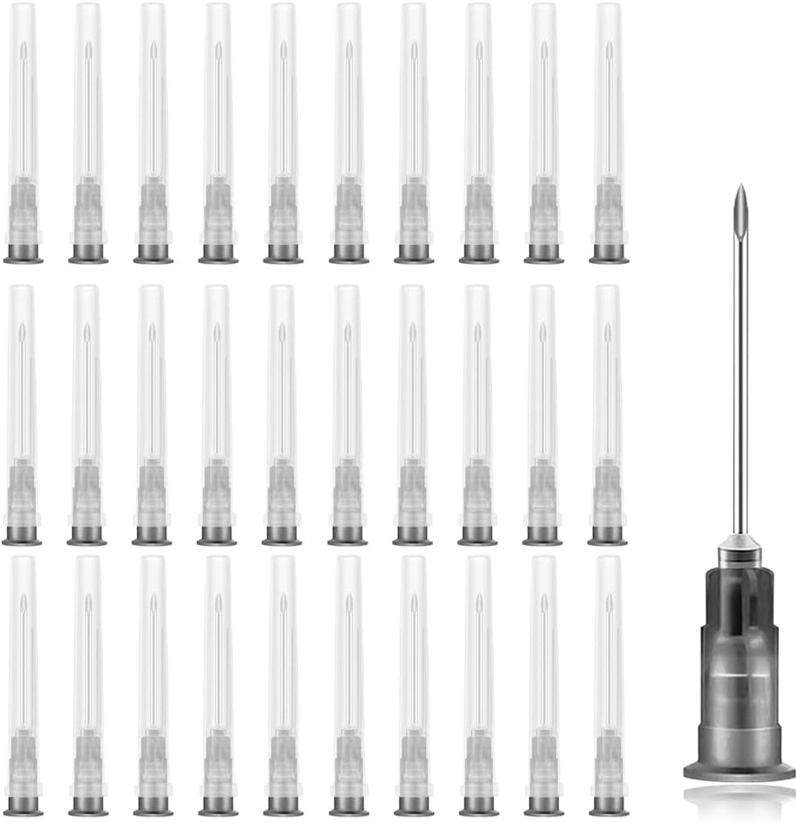 22G 0,7 x 30 mm roestvrij staal, verschillende maten: 18 g, 19 g, 20 g, 21 g, 22 g, 23 g, 25 g, 26 g, 27 g, 30 g, afzonderlijk verpakt, navulbuizen voor industrie, hobby en huishouden (50