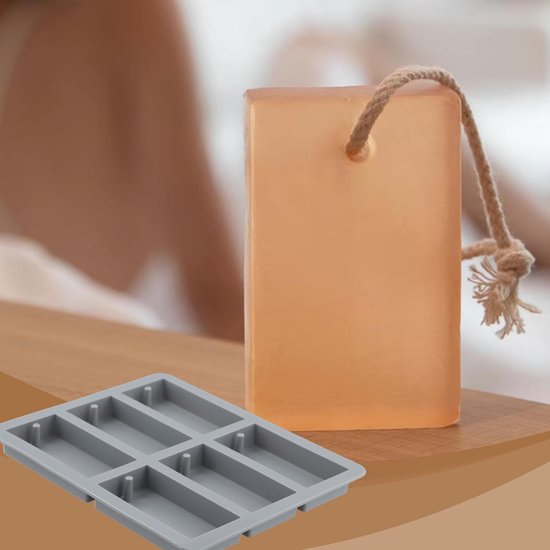 rechthoekig, 2 stuks, 6 holtes, herbruikbaar, voor zeep, cupcakes, chocolade, koekjes, ijsblokjes — afbeelding 5