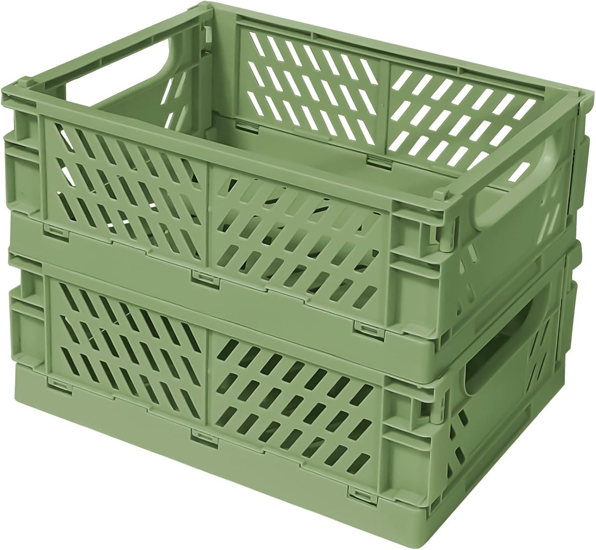 - Mini pastelkleurige plastic opbergbakken, 2 stuks