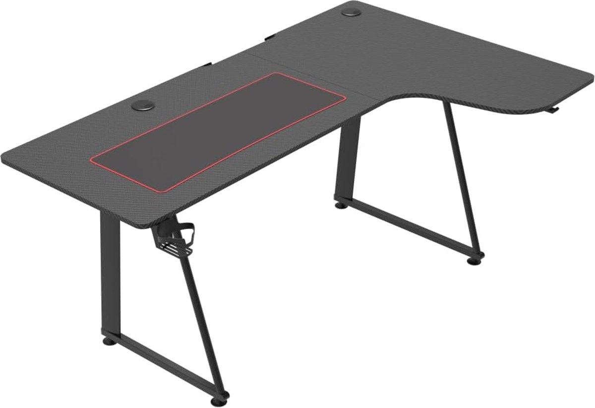 Gaming Gamebureau Hugo - Hoekbureau met Carbon Fiber - Rechts