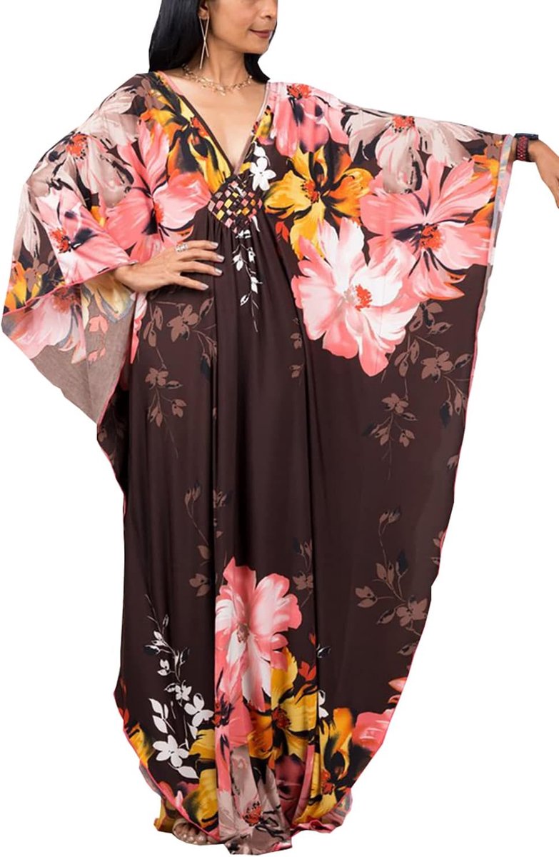 Strandjurk voor dames, lange strandjurk, kimono, maxi-kaftan, cover-ups