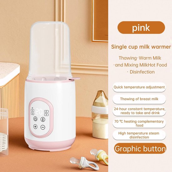 Draadbare fleswarmer - snelle USB fleswarmer - reizen moedermelkwarmer, slimme fleswarmer, compacte babywarmer, draagbaar accessoire voor ouders onderweg — afbeelding 2