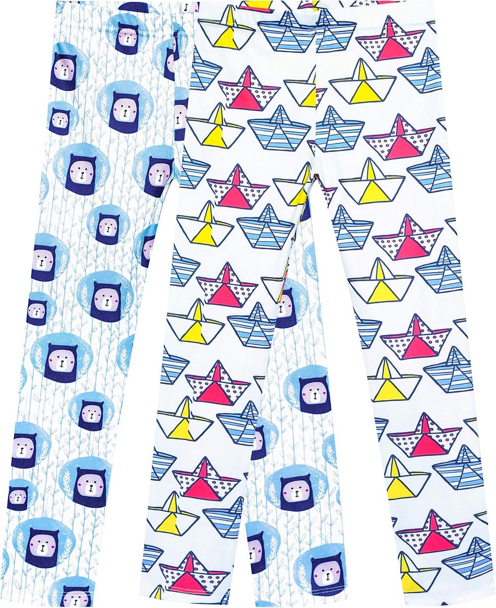 Broek verpakking van 3 stuks Katoen Leggings Kant Rekbaar Kinderen Kleuter 2-7 jaar