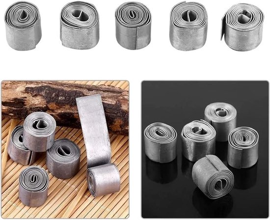 20 Rollen Loodbladen 0.6mm – Zachte Vissersaccessoires voor Aas – Visspullen en Gewichten (Zilver) — afbeelding 5