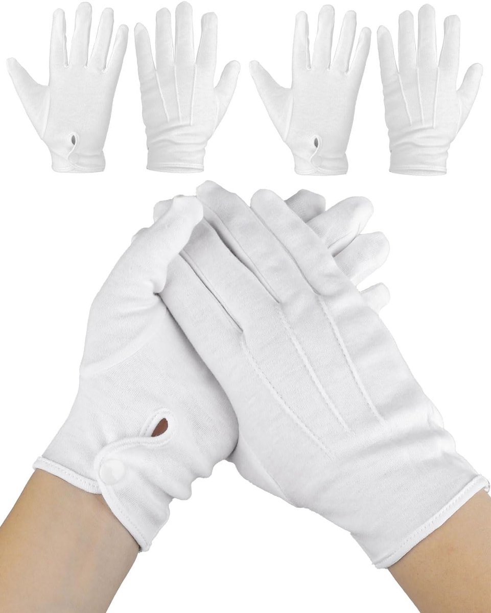 Handschoenen voor heren - zeer zacht en licht met wasbaar en herbruikbaar materiaal, met druksluiting, vrijmetselaarscadeau accessoire voor vrijmetselaars mannen