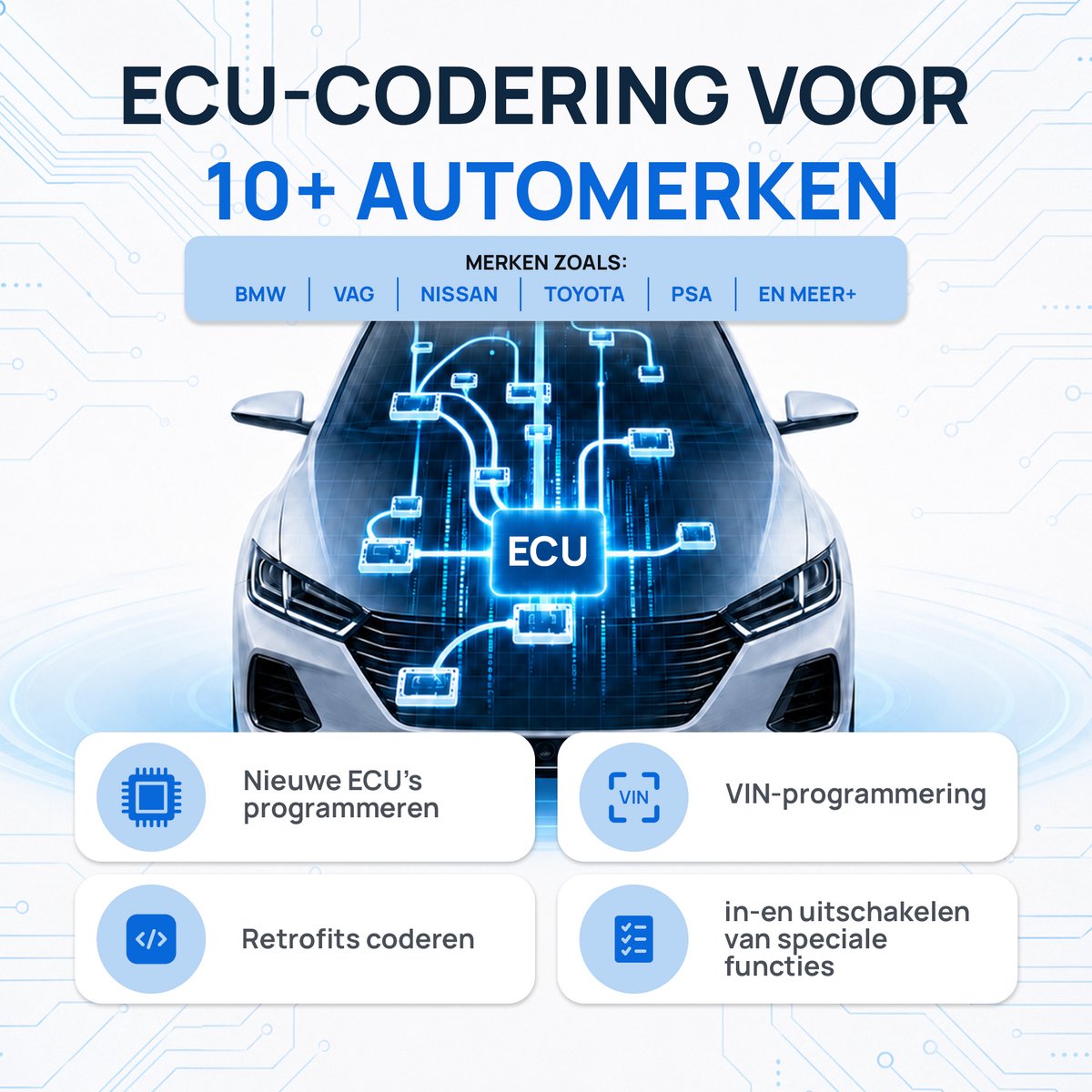 Topdon One Uitleestablet 2026 - OBD2 - 50+ servicefuncties - SGW Acces - Ecu Codering - J2534 Interface - AI Tablet - Engels thumbnail 3