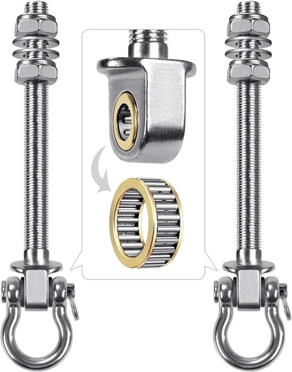 Swing Hanger met Lager - Heavy Duty Stoel Haken voor Ophangen van Hangmat, Yoga Touw, Antenne Hoepel, Bokszak en Zandzak