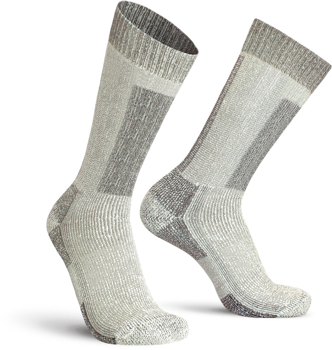 Worik - 2-Pack - Isolerende Halvehoge - Merino Thermo - Heren / Dames - grijs - 35-37 - MERH