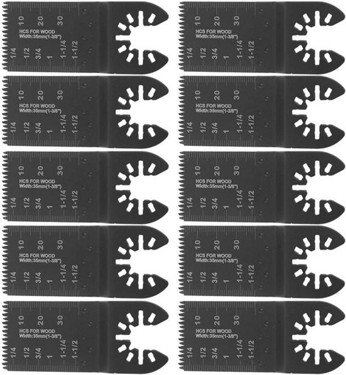 Oscillerend Zaagblad voor Houtbewerking – 35 mm Snijblad met Grof en Fijn Tandpatroon