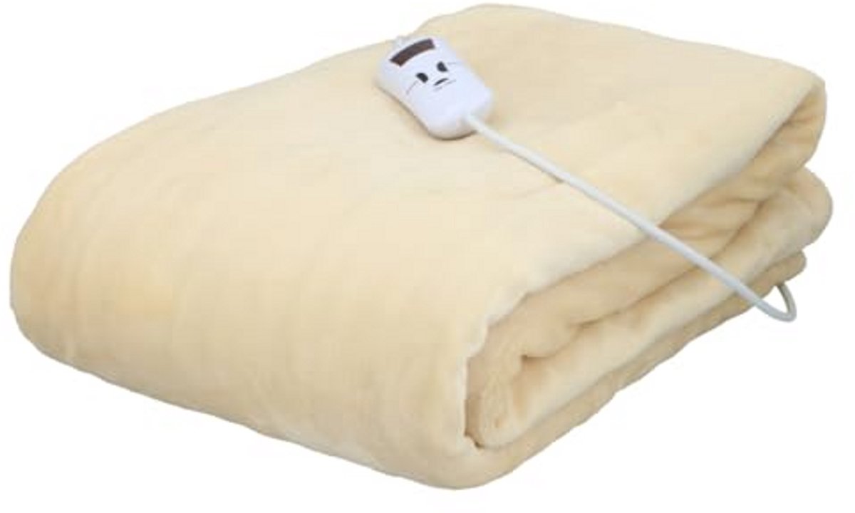 Elektrische Warmtedeken 130 x 180 cm - Zachte Fleece Deken met Meerdere Warmtestanden - Verwarmingsdeken voor Bank en Bed