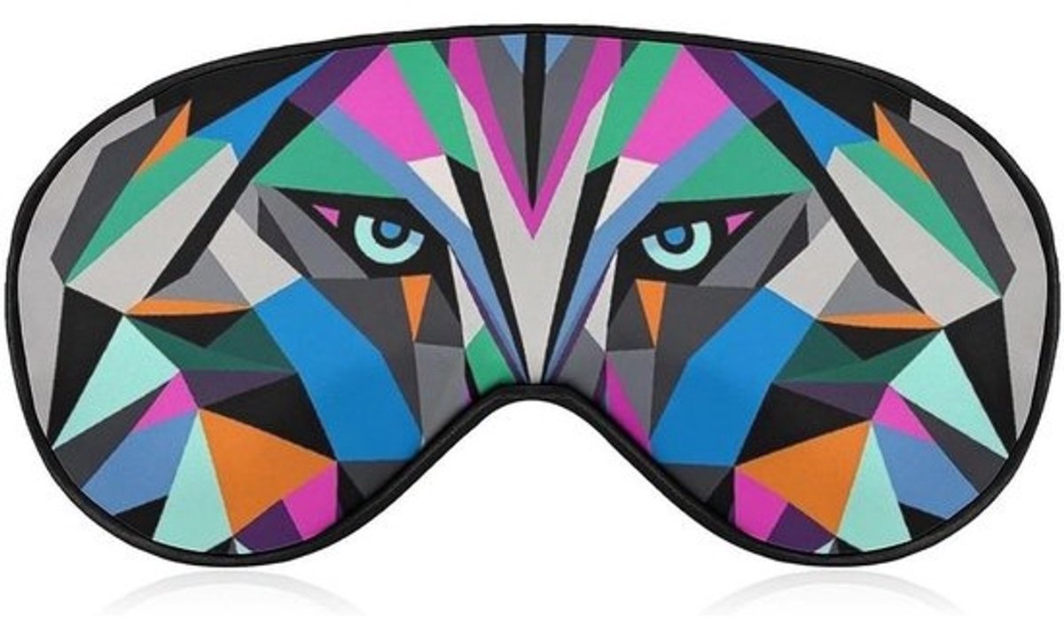 Slaapmasker - Oogmasker Blinddoek - Reizen en Ontspanning - Zacht Huidvriendelijk Materiaal - 8.1 x 10.4 cm - Zwart