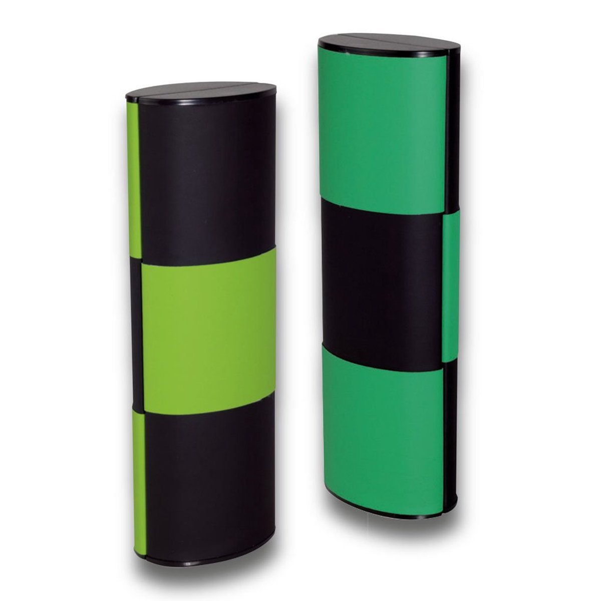 Brillenetui - Met kleurwissel, 360° draaifunctie en stabiele kunststof schaal - Zwart Groen, 162 x 56 x 40 mm